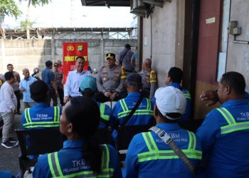 Kapolres Pelabuhan Tj Priok Gelar Sosialisasi “Mudik Aman Keluarga Nyaman” dan Hotline Mudik 110