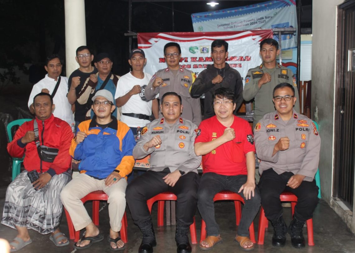 Ciptakan Wilayah Kondusif Kapolsek Tambora Giat Ngopi Kamtibmas di RW 02 Pekojan