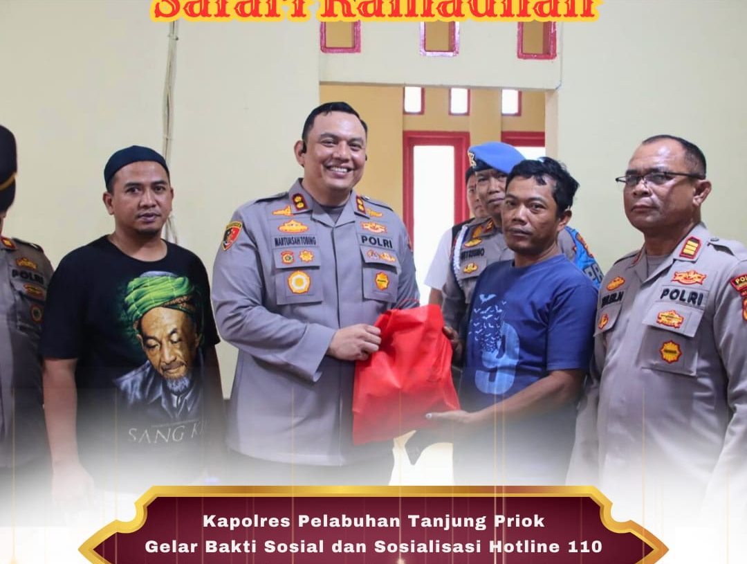 Safari Ramadhan Kapolres Gelar Baksos dan Sosialisasi Hotline 101, Mudik Aman Keluarga Nyaman, Berantas Preman