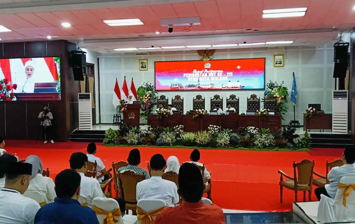 DPRD Kota Malang Gelar Paripurna Istimewa Bertepatan dengan Hari Jadi Kota Malang ke-111