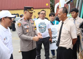 Polres Pelabuhan Tanjung Priok Lakukan Skema Pengamanan Pemberangkatan Mudik Gratis 2025, Mudik Aman Keluarga Nyaman