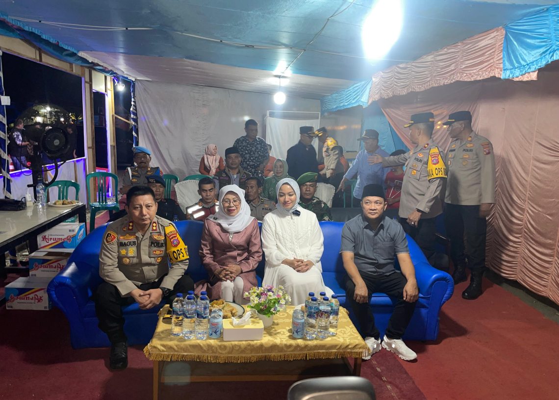 Bersama Forkopimda, Kapolres Dharmasraya Ikuti Zoom Meeting Pemantauan Kamtibmas Jelang Idul Fitri
