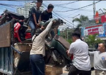 13 Sepeda Motor Diduga Hasil Curian Hendak Dikirim ke Pulau Sumatra di Amankan Polsek Tambora