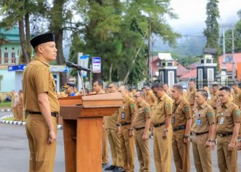 Bupati Sabar AS Pimpin Apel Organik ASN Kabupaten Pasaman