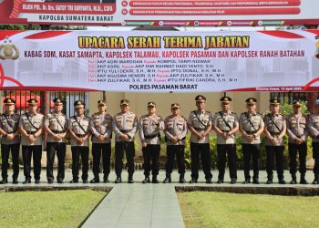 Kapolres Pasaman Barat Pimpin Sertijab PJU Polres dan Kapolsek