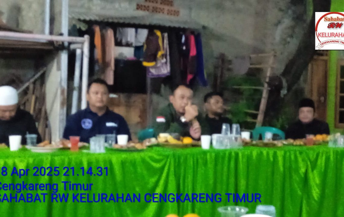 Ketua RT 01/014 Cengkareng Timur Gelar Halal Bihalal, Jaga Talisilaturahmi Sekaligus Bentuk Pengurus 