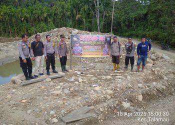 Polsek Talamau Sosialisasi Larangan Tambang Emas Ilegal di Wilayahnya
