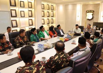 Kapolres Pelabuhan Tanjung Priok, Terima Audiensi Ketua PCNU dan Gelar Bakti Sosial