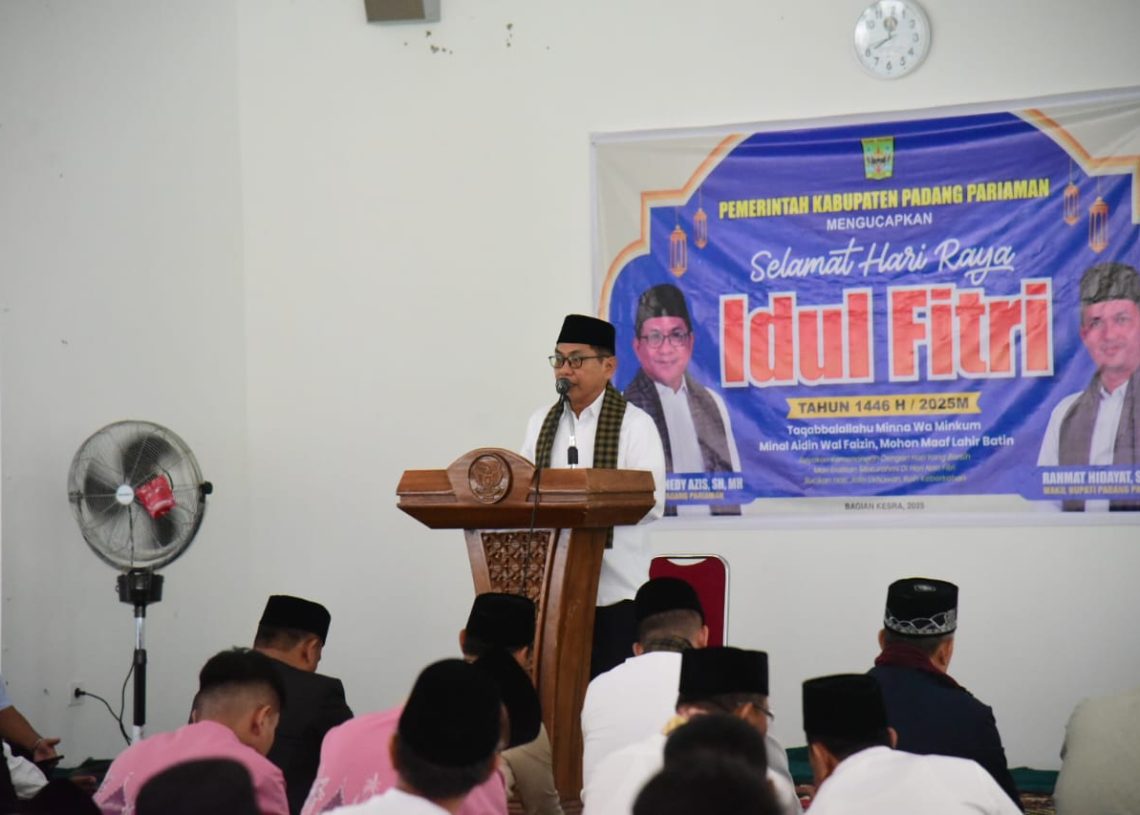 Saat Shalat Idul Fitri, Bupati JKA Ajak Kuatkan Persaudaraan untuk Bangun Padang Pariaman