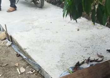 Bau Amis Korupsi Dana Desa Tebat Gabus, Pembangunan Jalan Tahun 2024 Mangkrak