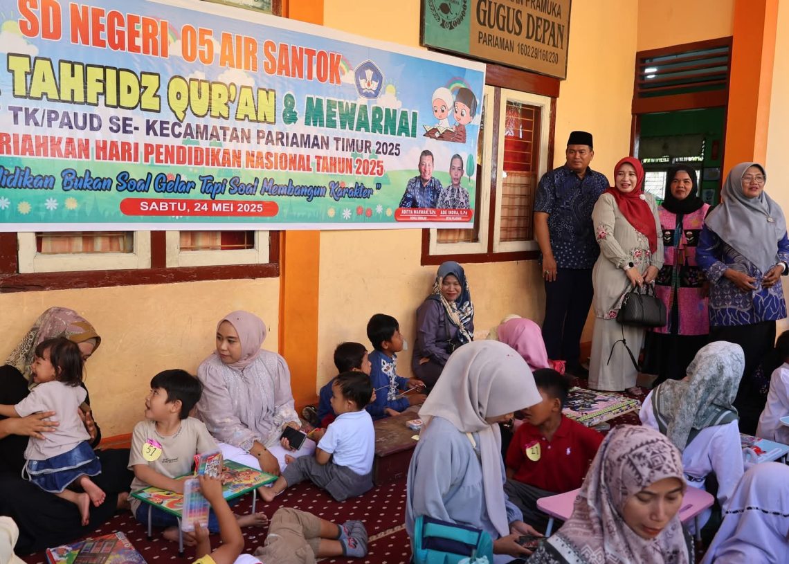 Wako Yota Balad Buka Lomba Tahfidz Qur’an dan Mewarnai Tingkat TK/PAUD Se-Kecamatan Pariaman Timur