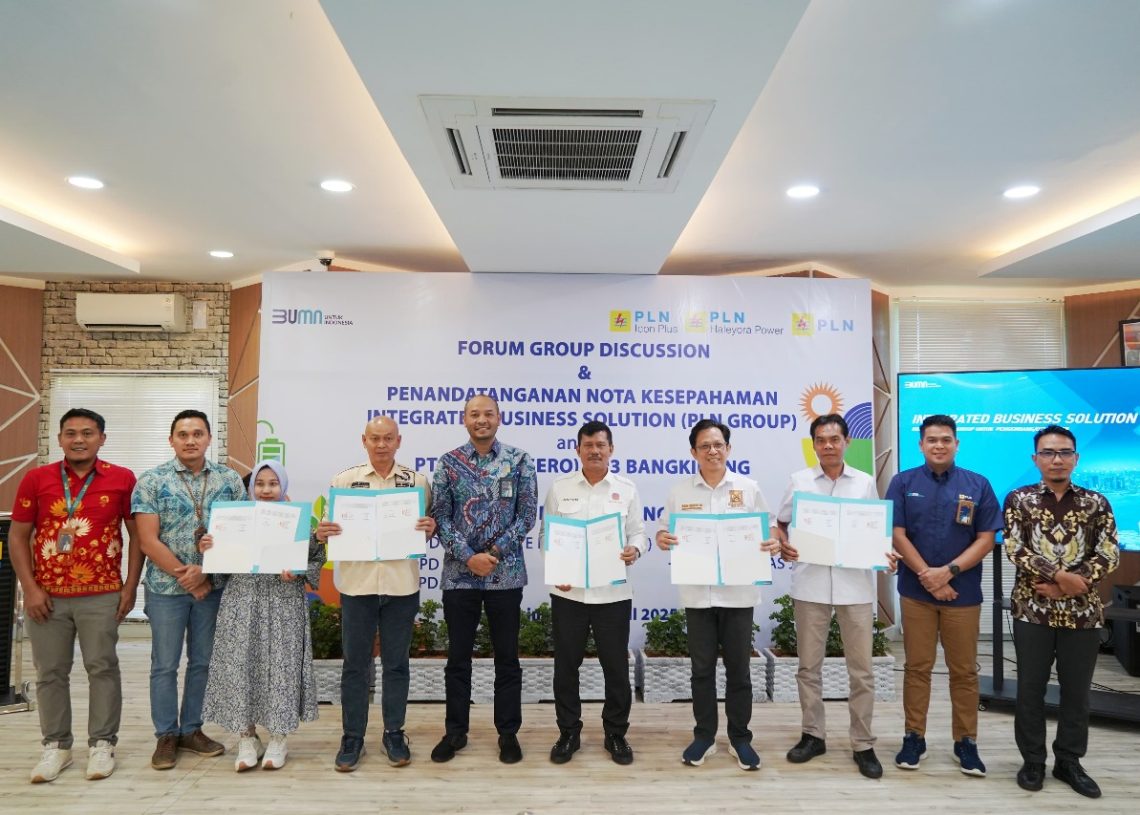 PLN UP3 Bangkinang Teken MoU Program Integrated Business Solution (IBS) dengan 5 Asosiasi Pengembang Riau