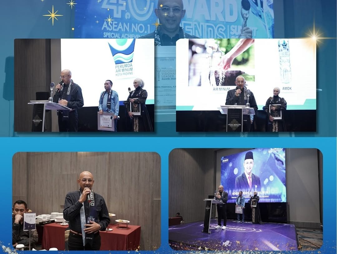 Direktur Utama Perumda Air Minum Kota Padang Raih Penghargaan Indonesia Visionary Leader 2025