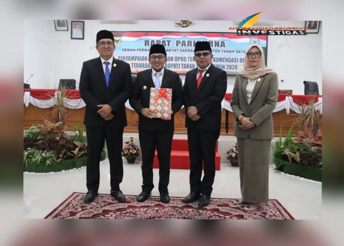 DPRD Tanah Datar Gelar Rapat Paripurna Penyampaian Keputusan tentang Rekomendasi LKPJ Bupati Tahun 2024