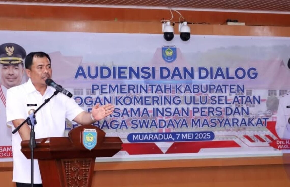 Bupati Abusama Audiensi dan Dialog dengan Wartawan dan LSM, Ajak Bersinergi Bangun Daerah
