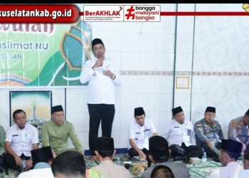 Bupati Oku Selatan Hadiri Pengajian Triwulan Muslimat NU di Desa Tanjung Bulan