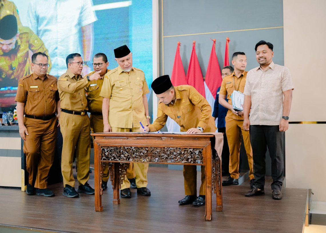 Didampingi Kepala OPD, Wabup Candra Ikuti Rakor Musrenbang RPJMD Pemprov Sumbar