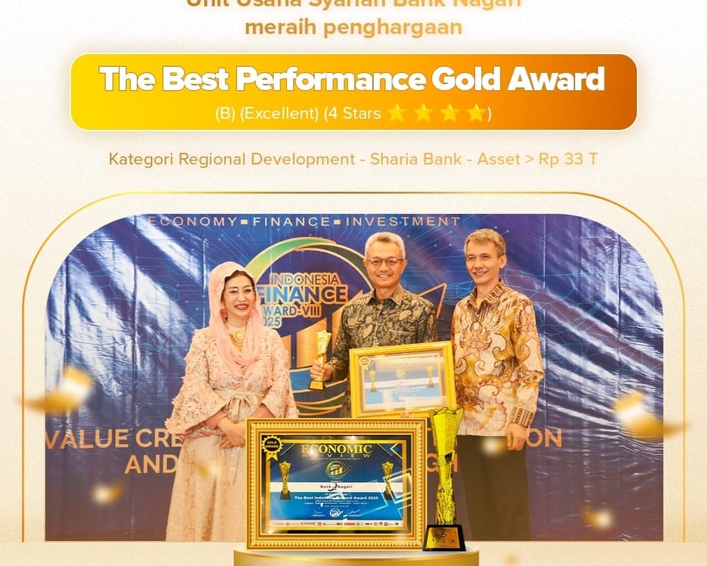 UUS Bank Nagari Raih Penghargaan Bergengsi di Ajang Indonesia Finance Award VIII 2025