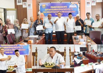 Pemko Pariaman Serahkan Bantuan Keuangan Partai Politik Sebesar Rp 925.776.000