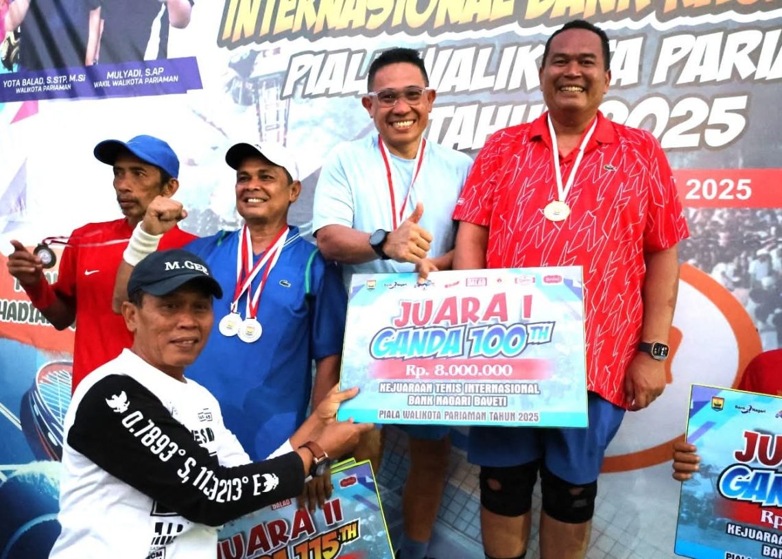 Wako Yota Balad Sabet Juara 1 Tenis Ganda Putra Kelompok 100