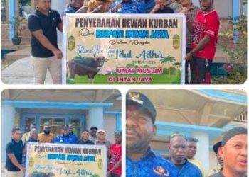 Bupati Intan Jaya Aner Maisini : Idul Adha Momentum Berbagi & Membangun Tanah Papua yang Berkeadilan