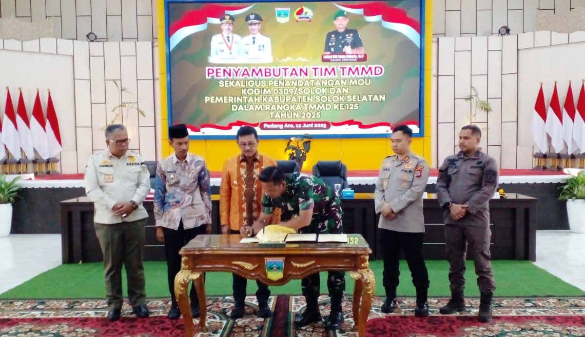 TMMD Bersama Pemkab Solok Selatan akan Tingkatkan Jalur Pendakian Gunung Kerinci