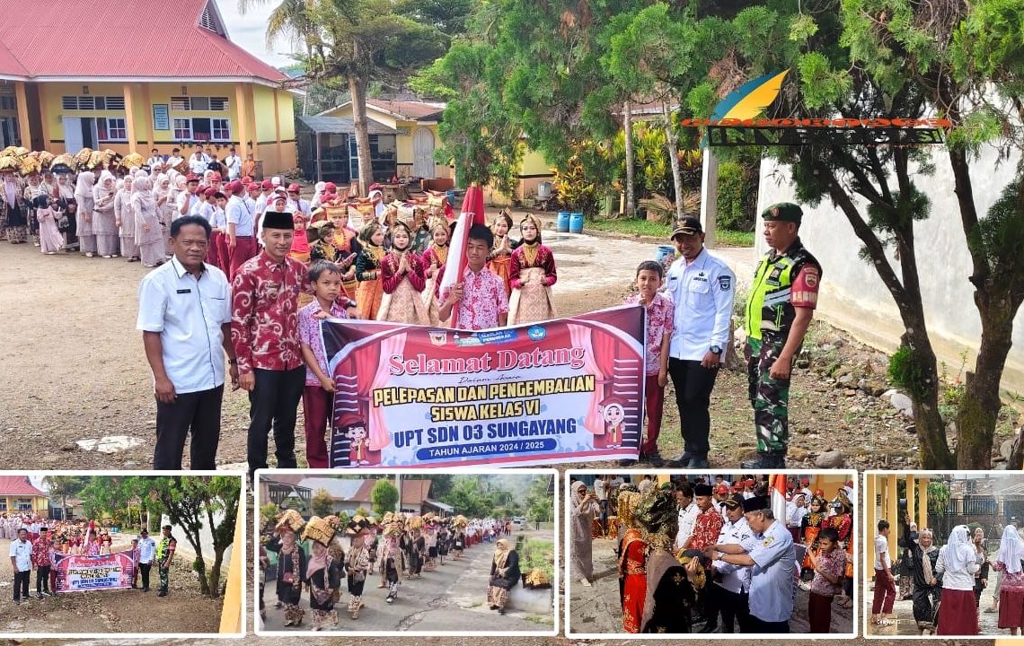 Wujud Soliditas dan Kepedulian Wali Murid, Perpisahan SDN 03 Sungayang Berlangsung Meriah