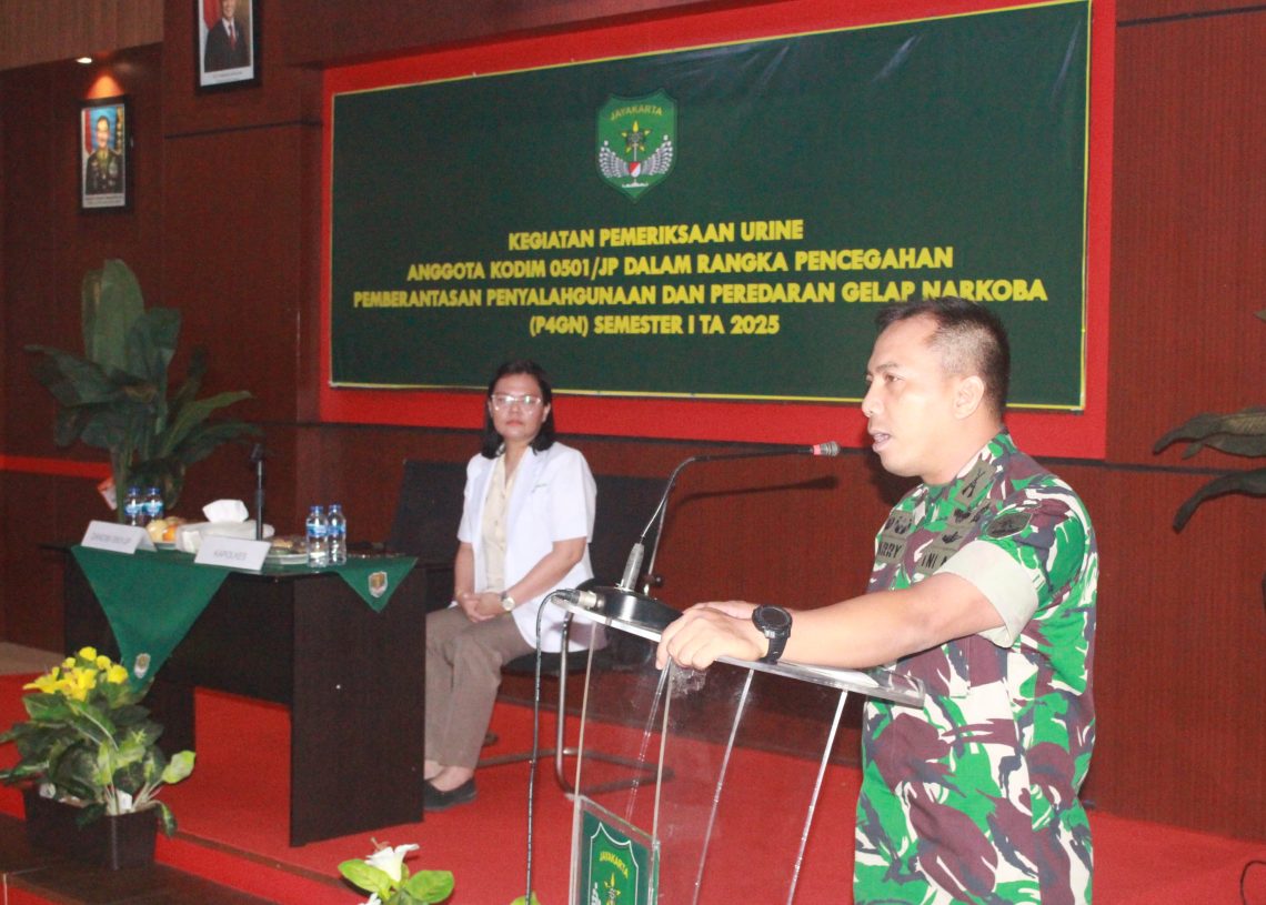 Wujudkan Komitmen Bebas Narkoba Kodim 0501/JP Selenggarakan Kegiatan P4GN Semester I Tahun 2025