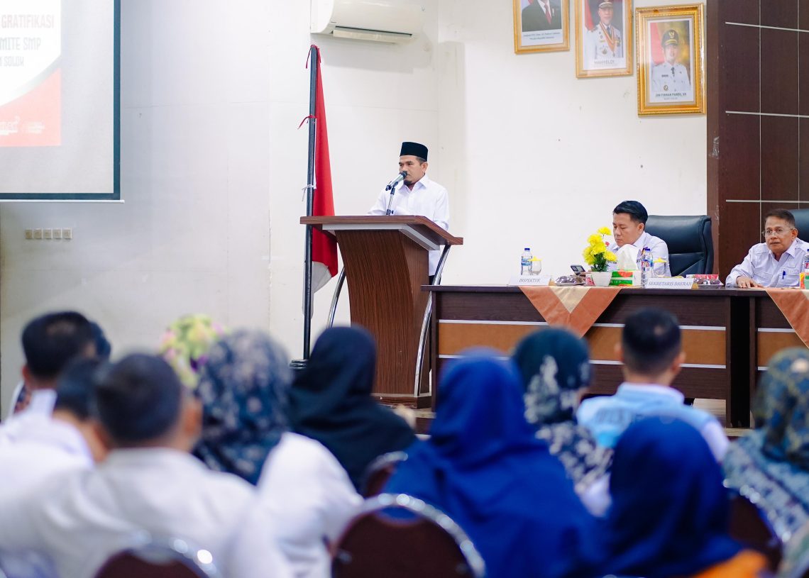 Wabup Candra Buka Sosialisasi Antikorupsi bagi Kepsek dan Ketua Komite SMP
