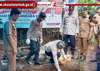 Pemkab OKUS Launching Program Bedah Rumah CSR Bersama Polres dan Bank Sumsel Babel