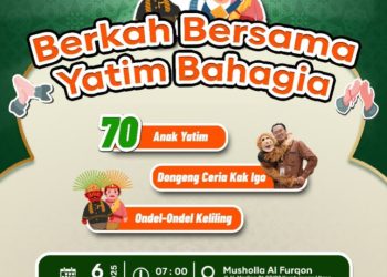 Menyambut Lebaran Anak Yatim Musholla Al-Furqon Gelar Kegiatan Santunan 