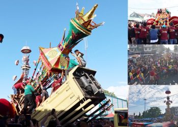 Prosesi Tabuik Naiak Pangkek Ramai Pengunjung