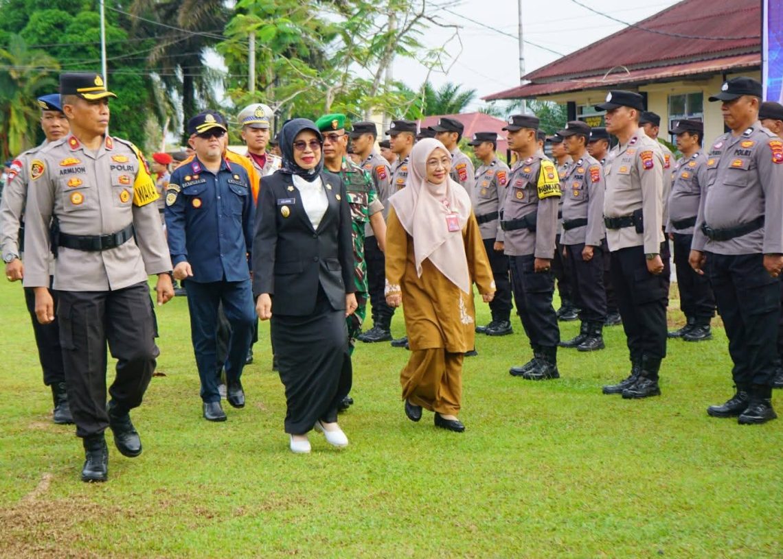 Polres Dharmasraya Gelar Apel Operasi Patuh Singgalang 2025