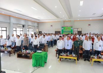 Bupati Welly Suhery Didampingi Wabup Ikuti Peluncuran Kelembagaan Koperasi Merah Putih secara Virtual oleh Presiden RI