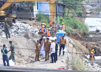 Wako Solok Tinjau Lanjutan Pembangunan Laydam Sungai Batang Lembang