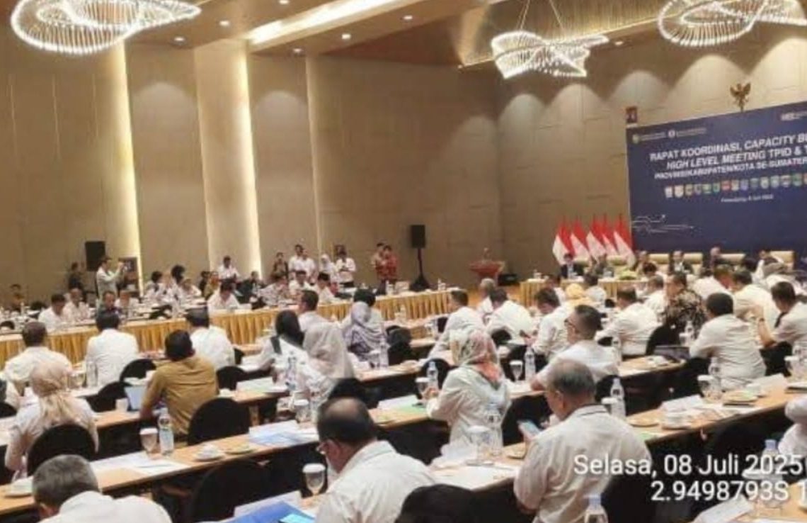 Pemkab OKU Selatan Ikuti Rapat Koordinasi Tim Pengendalian Inflasi Daerah Se-Sumsel
