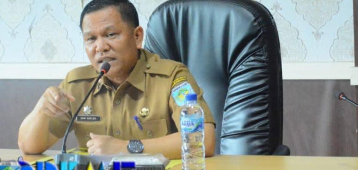 Asisten I Pimpin Rakor Penanganan Sampah di Pasar Saka Selabung