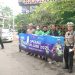 Satlantas Jakarta Barat Berikan Penyuluhan Tertib Lalu Lintas kepada Ojek Online di Area Podomoro City