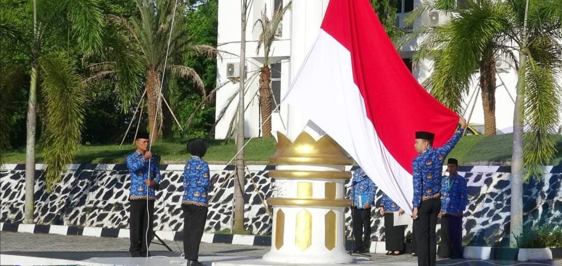 Jadi Pembina Upacara Hari Kesadaran Nasional, Sekda Ajak Jajaran Pemkab OKU Selatan Komitmen Membangun Kesehatan Masyarakat