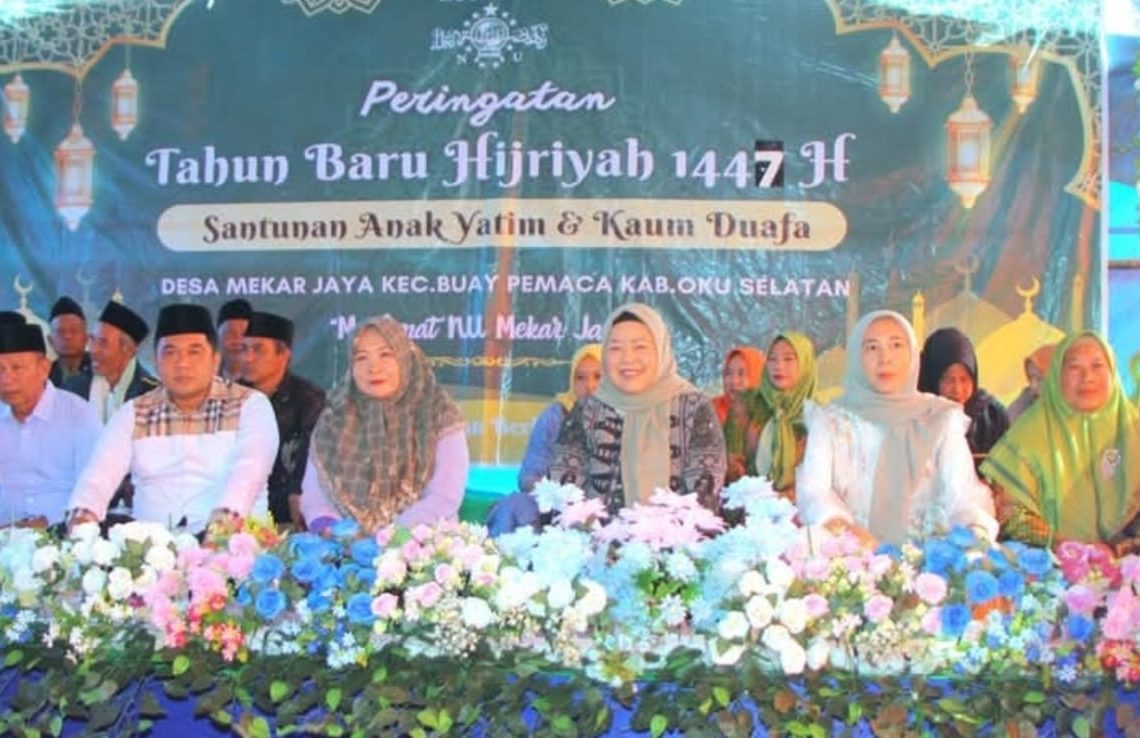 Ketua TP PKK OKU Selatan Hadiri Pengajian Akbar dan Santunan Anak Yatim di Kecamatan Buay Pemaca