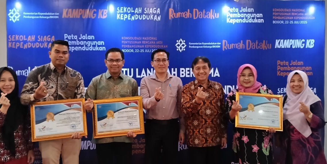 UNP PTN Terbaik 1 dalam Implementasi Bangga Kencana dari KemendukBangga/BKKBN Tahun 2025