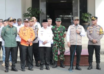 Bersama Wawako, Wako Ramadhani Ikuti Apel Kesiapsiagaan Penanggulangan Karhutla