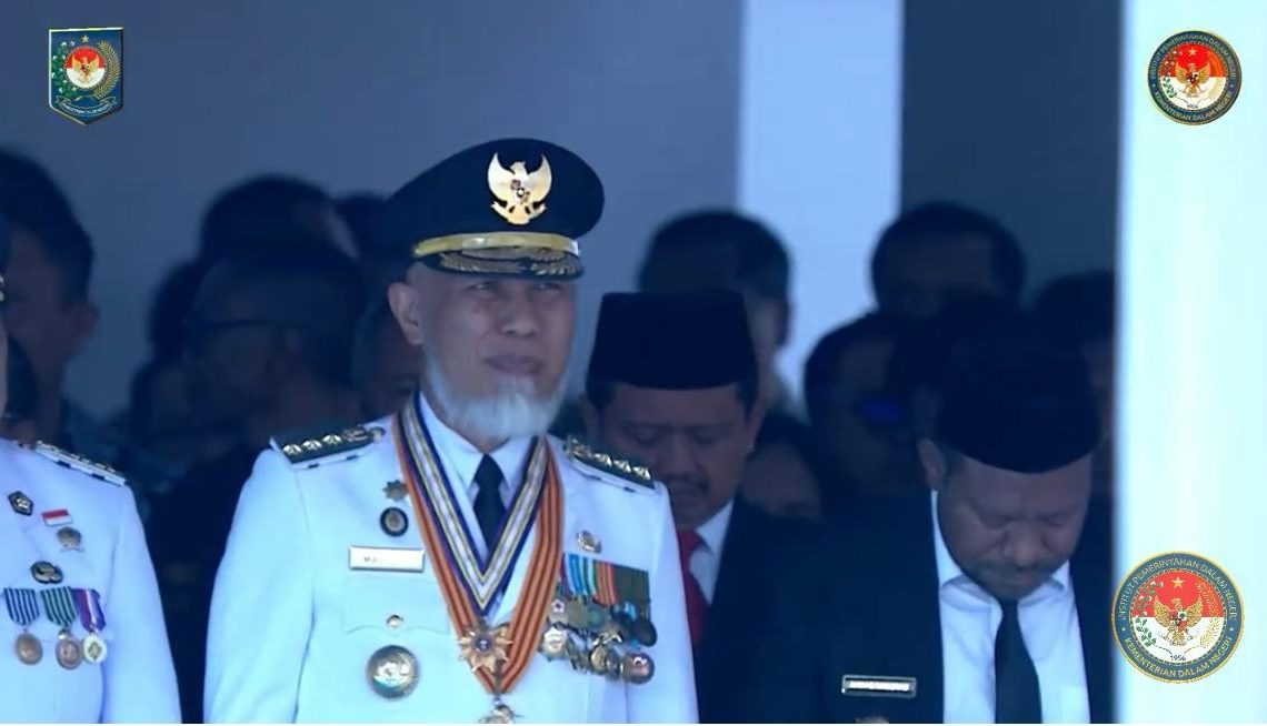 Gubernur Mahyeldi Ungkap Kebanggaannya saat Upacara Pelantikan Pamong Praja Muda IPDN Angkatan XXXII Tahun 2025