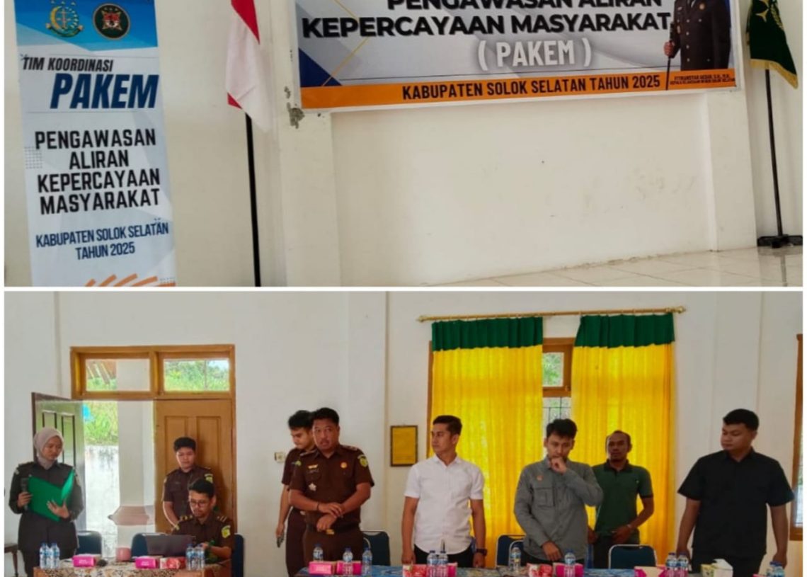 Jaga Keharmonisan Umat Beragama, Tim Koordinasi Pakem Solok Selatan Pantau Isu yang Berpotensi Memecah Kerukunan