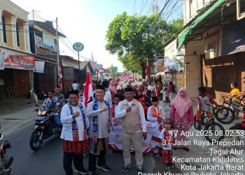 RW 09 Kamal Gelar Karnaval Meriahkan HUT ke-80 RI