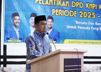 Wako Ramadhani Hadiri Pelantikan DPD KNPI Kota Solok Periode 2025-2028