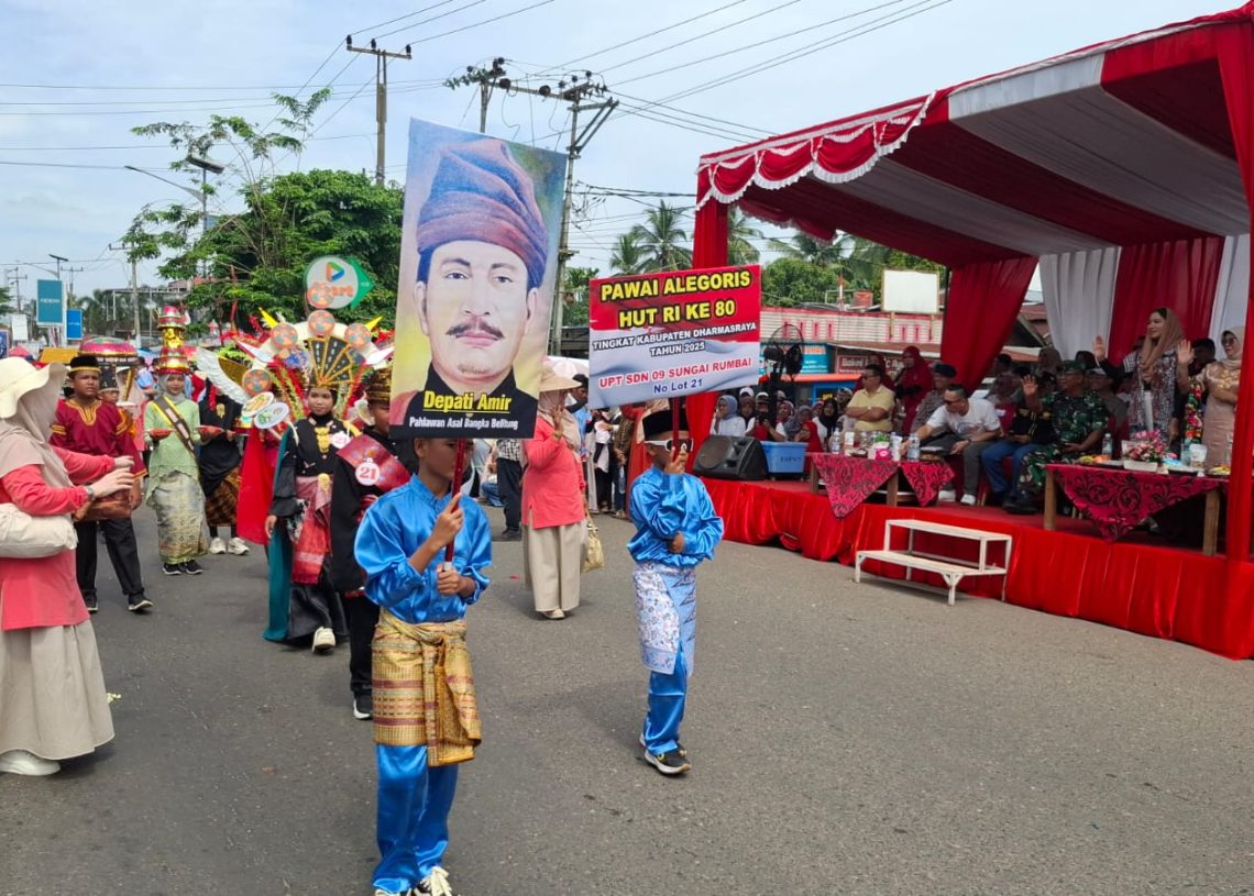 Langkah Kecil, Denyut Besar: Pawai Alegoris Kepahlawanan di Jalan Lintas Sumatera Menuju Panggung Kehormatan