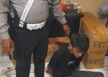 Satlantas Jakarta Barat Amankan Pelaku Curanmor Bersenpi di Cengkareng saat Operasi lintas Jaya