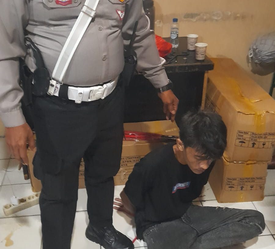 Satlantas Jakarta Barat Amankan Pelaku Curanmor Bersenpi di Cengkareng saat Operasi lintas Jaya
