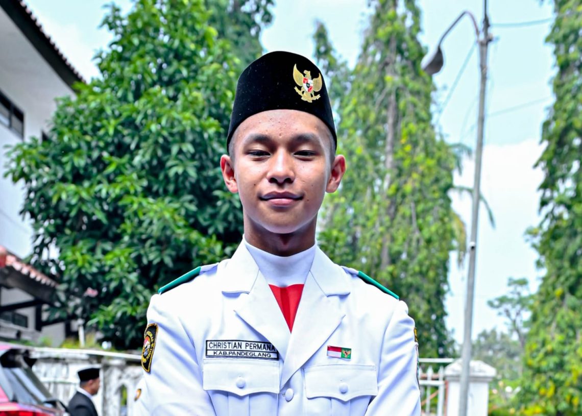 Christian Permana Paskibraka HUT RI ke 80 Kabupaten Pandeglang Cita-Cita ke Sekolah Taruna